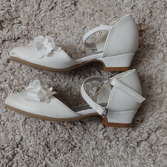 Smart Fit White Girls Dress Shoes - Picture 2 of 5